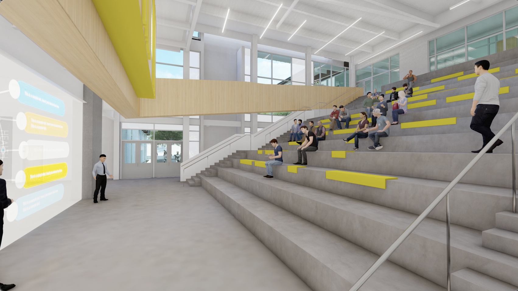  The pitch pit area in the school building